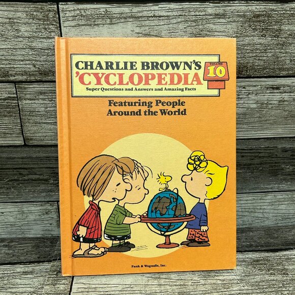 1980s Charlie Brown's Cyclopedia Featuring People Book Volume 10 - Picture 1 of 6